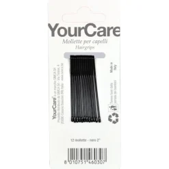 YOURCARE 2" BLISTER 12 MOLLETTE PER CAPELLI COLORE NERO