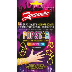ZANZARELLA 25 BRACCIALETTI POP STAR FOSFORESCENTI E PROFUMATI CON OLI ESSENZIALI