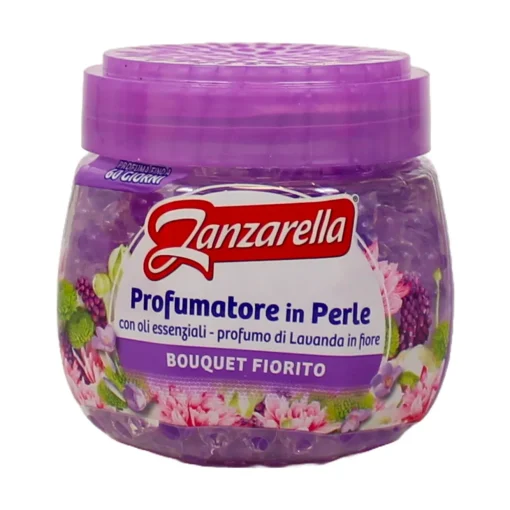 ZANZARELLA AMBIENTE PROFUMATORE NATURALE PERLE BOUQUET IN FIORE ANTI ZANZARE BARATTOLO 170 grammi
