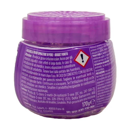 ZANZARELLA AMBIENTE PROFUMATORE NATURALE PERLE BOUQUET IN FIORE ANTI ZANZARE BARATTOLO 170 grammi