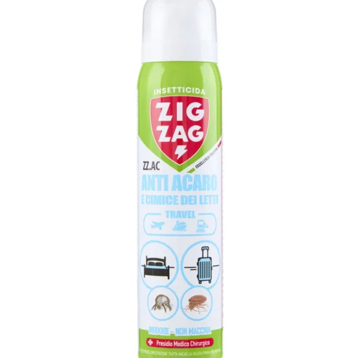 ZIG ZAG INSETTICIDA ANTI ACARO e CIMICI DEI LETTI TRAVEL SPRAY 100 ML