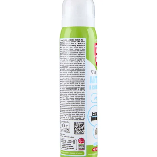 ZIG ZAG INSETTICIDA ANTI ACARO e CIMICI DEI LETTI TRAVEL SPRAY 100 ML