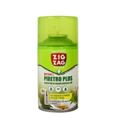 ZIG ZAG INSETTICIDA REPELLENTE AL PIRETRO PLUS 250 ML x EROGATORE AUTOMATICO RICARICA