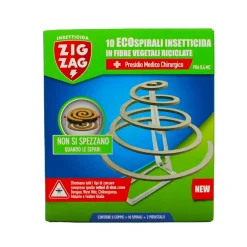 ZIG ZAG SPIRALI ECO 100% FIBRE VEGETALI 10 PZ + 2 SPECIFICI PIEDISTALLI